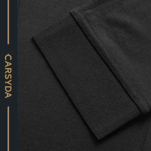 CARSYDA/珈仕达撞色腰头弹力针织裤子男 休闲系带新款男卫裤 - 图3