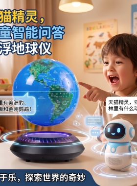 AI智能地球仪磁悬浮儿童生日礼物
