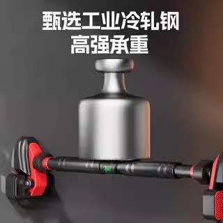 特步单杠室内家用引体向上杆免打孔训练器材吊环门框大人健身拉伸 - 图1