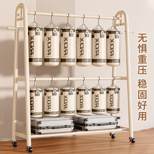 落地挂衣架卧室家用衣帽架室内阳台晾衣架简易收纳宿舍晒衣服架子 - 图2