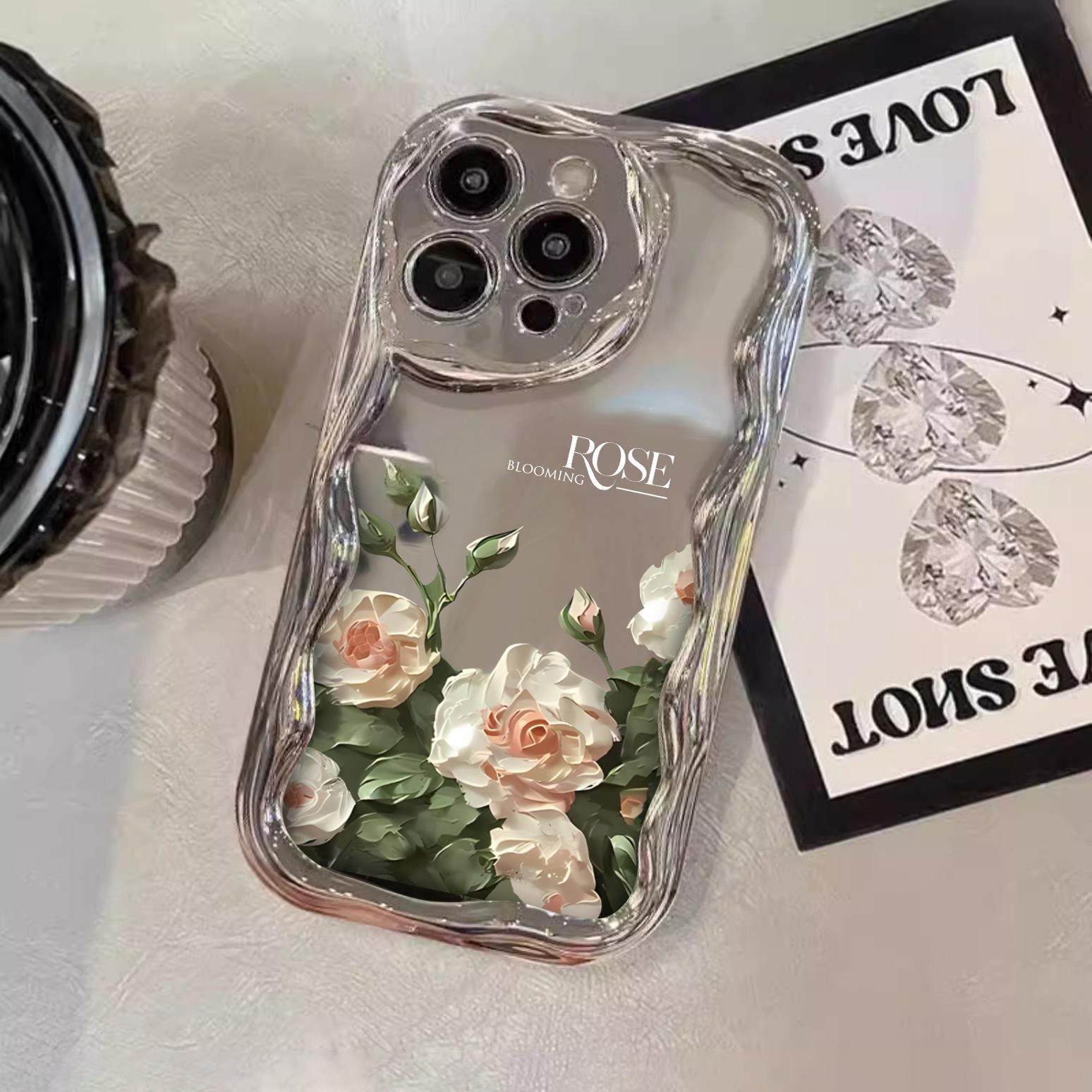 油画玫瑰适用华为mate80Promax/70/60/50/40e手机壳pura80/p60女新款电镀银nova14/13/12/10se畅享保护套畅玩,淘宝优惠券,粉丝福利购,淘宝优惠卷