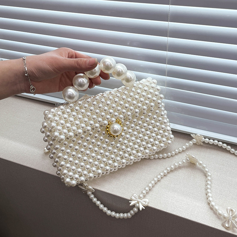 珍珠串珠diy手工编织包包材料包手缝女包小方包手提包送女友礼物,淘宝优惠券,粉丝福利购,淘宝优惠卷