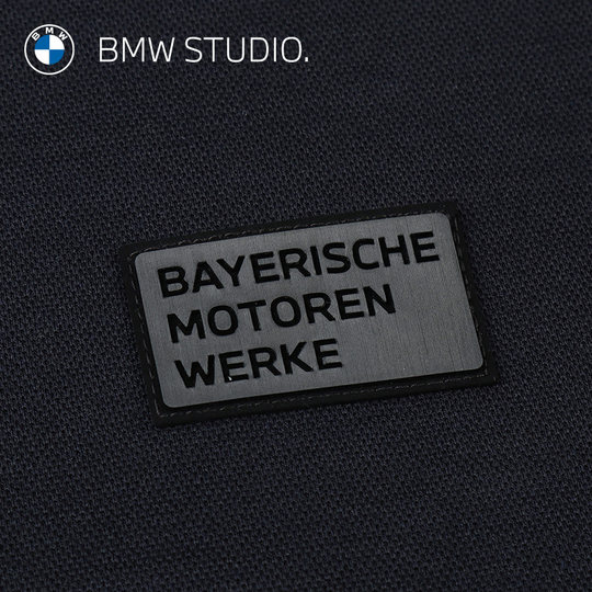 BMW STUDIO BMW men's winter tops fashionable and versatile Devin brushed round neck long sleeve men's T-shirt