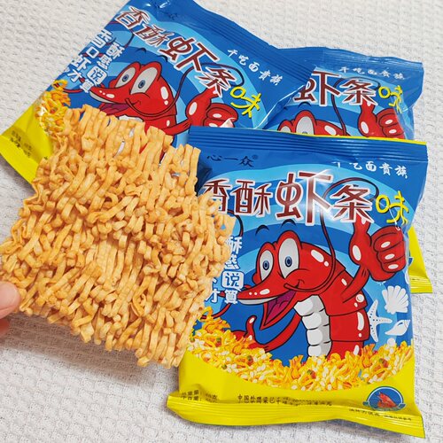 心一众芝根芝底香酥芝麻味原味46克干脆干吃面速食零食方便面麻叶 - 图0