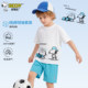 Snoopy boys sports suits summer ເສື້ອແຂນສັ້ນຝ້າຍບໍລິສຸດ