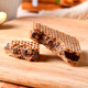 German imported nutella Ferrero hanuta hazelnut chocolate sandwich wafer biscuits casual snacks