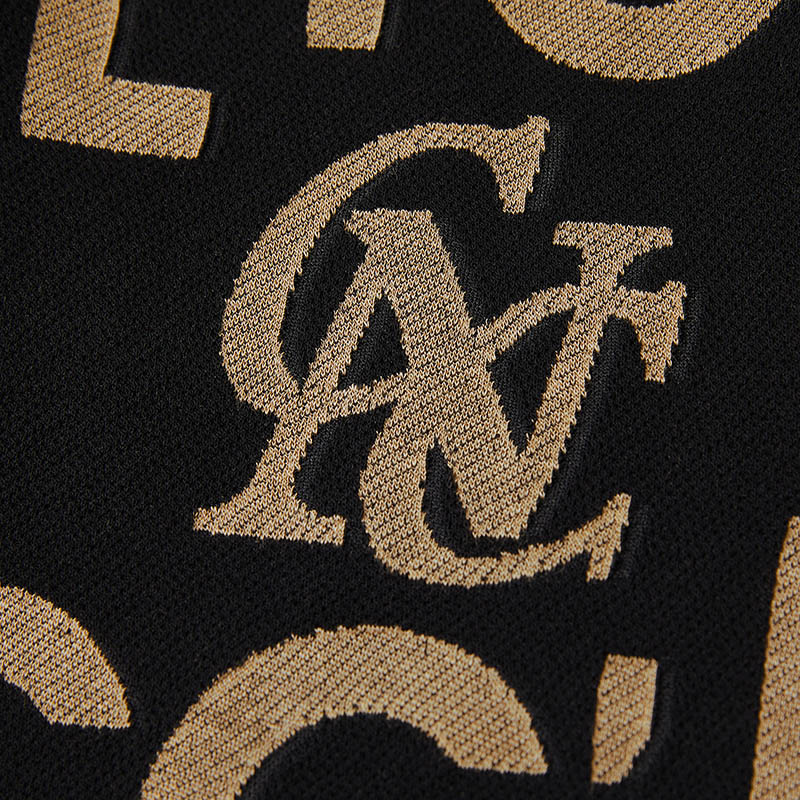 CNC男装奥莱outlets新款满印品牌字母logo抽绳休闲长裤男 - 图3