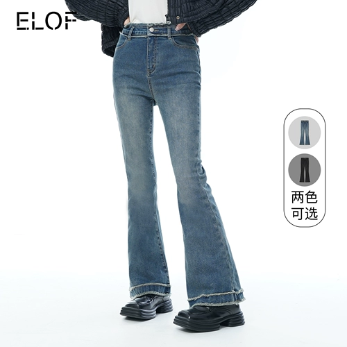 Демисезонные джинсы, штаны, ретро черные леггинсы, высокая талия, коллекция 2022