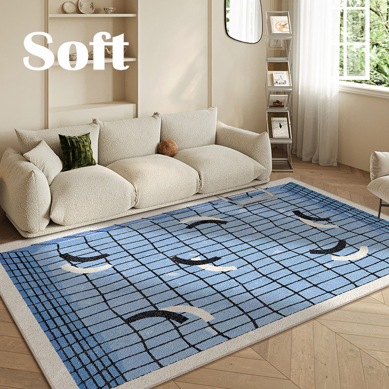 Ins cartoon cute swimming pool carpet sofa coffee table floor mat home cloakroom mirror anti-slip bedroom bedside blanket