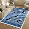 Ins cartoon cute swimming pool carpet sofa coffee table floor mat home cloakroom mirror anti-slip bedroom bedside blanket