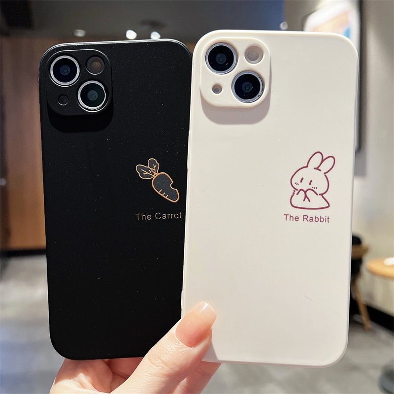 情侣胡萝卜兔子适用iphone13promax苹果14手机壳15plus全包女11/12软硅胶17/16可爱7/8plus创意6sp防摔保护套,淘宝优惠券,粉丝福利购,淘宝优惠卷