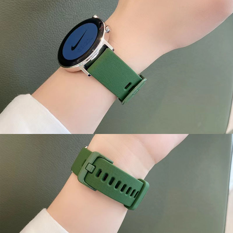 IWUJIAO适用于fit华为watch3手表带GT4荣耀magic2 pro小米S2 color华米gtr GTS 一加vivo OPPOse 42mm 46硅胶 - 图0