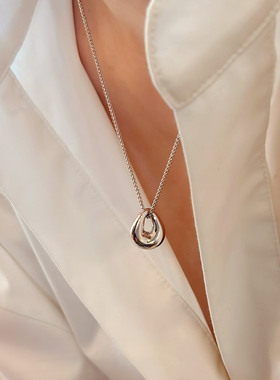 【2026新款】莓拉「流漓 」水滴简约气质轻奢锁骨链/长款毛衣链