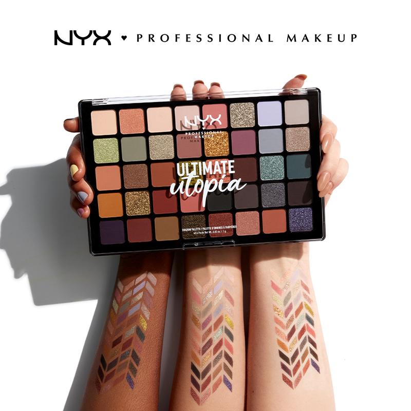 【官方正品】NYX40色乌托邦盘新多合一高光棒套装提亮多色眼影