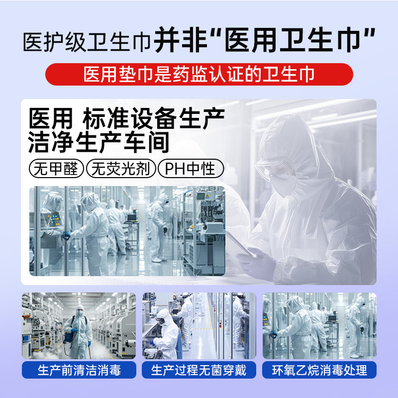 【任选4件】卫生巾医用国家标准弱酸面层经期姨妈巾轻薄透气抑菌