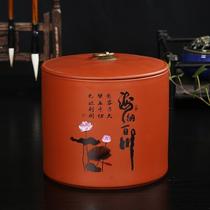 Large number black tea white tea candy jar Red Clay Purple Sand Tea Leaf Jar Ceramic Sealed Storage Jar Tea Box