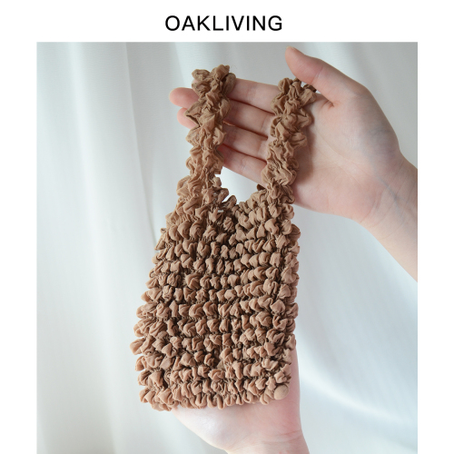 oakliving伸缩魔术袋便携购物袋收纳超大容量褶皱手提包弹力环保