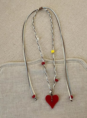 2025新品糖果腊肠狗彩色串珠腊肠小狗项链女毛衣链项链