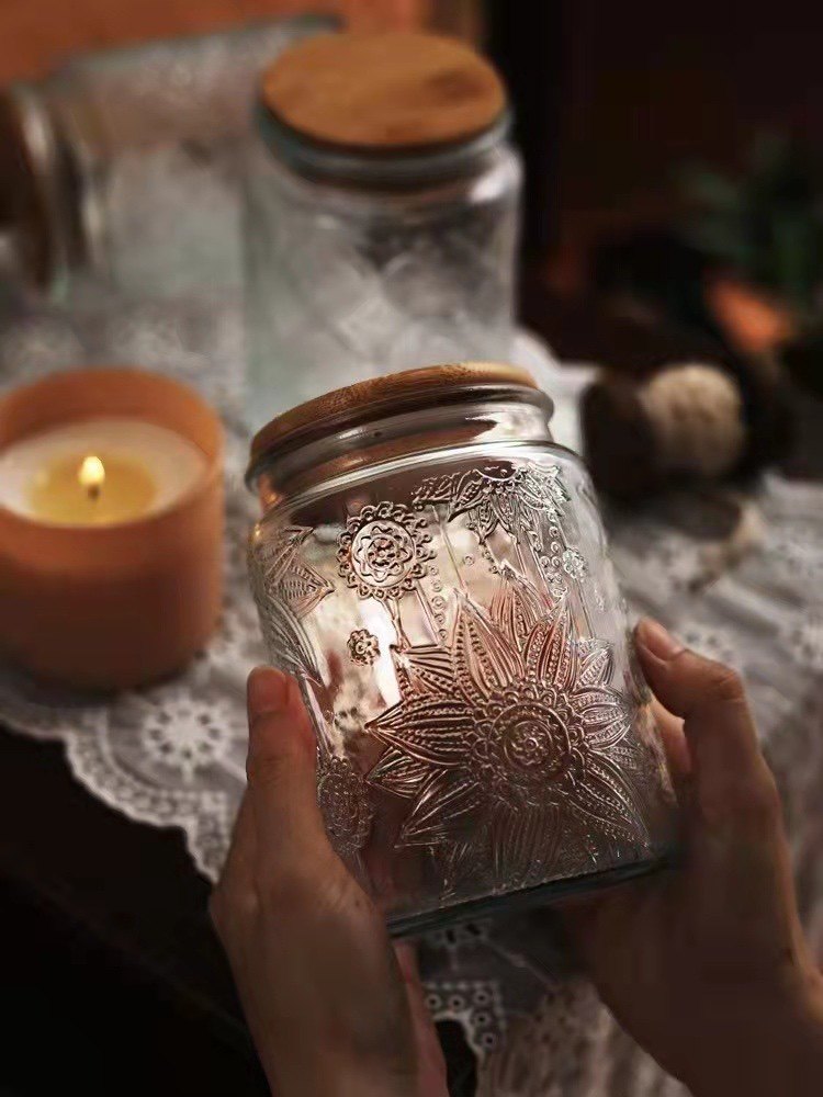 酒吧百科复古玻璃收纳罐干果香料密封储物罐水晶玻璃罐装饰物糖缸,淘宝优惠券,粉丝福利购,淘宝优惠卷