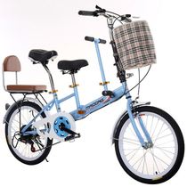 Foldable parent-child bike mother and son with a child with a child with a child a child with a baby and a child grown-up