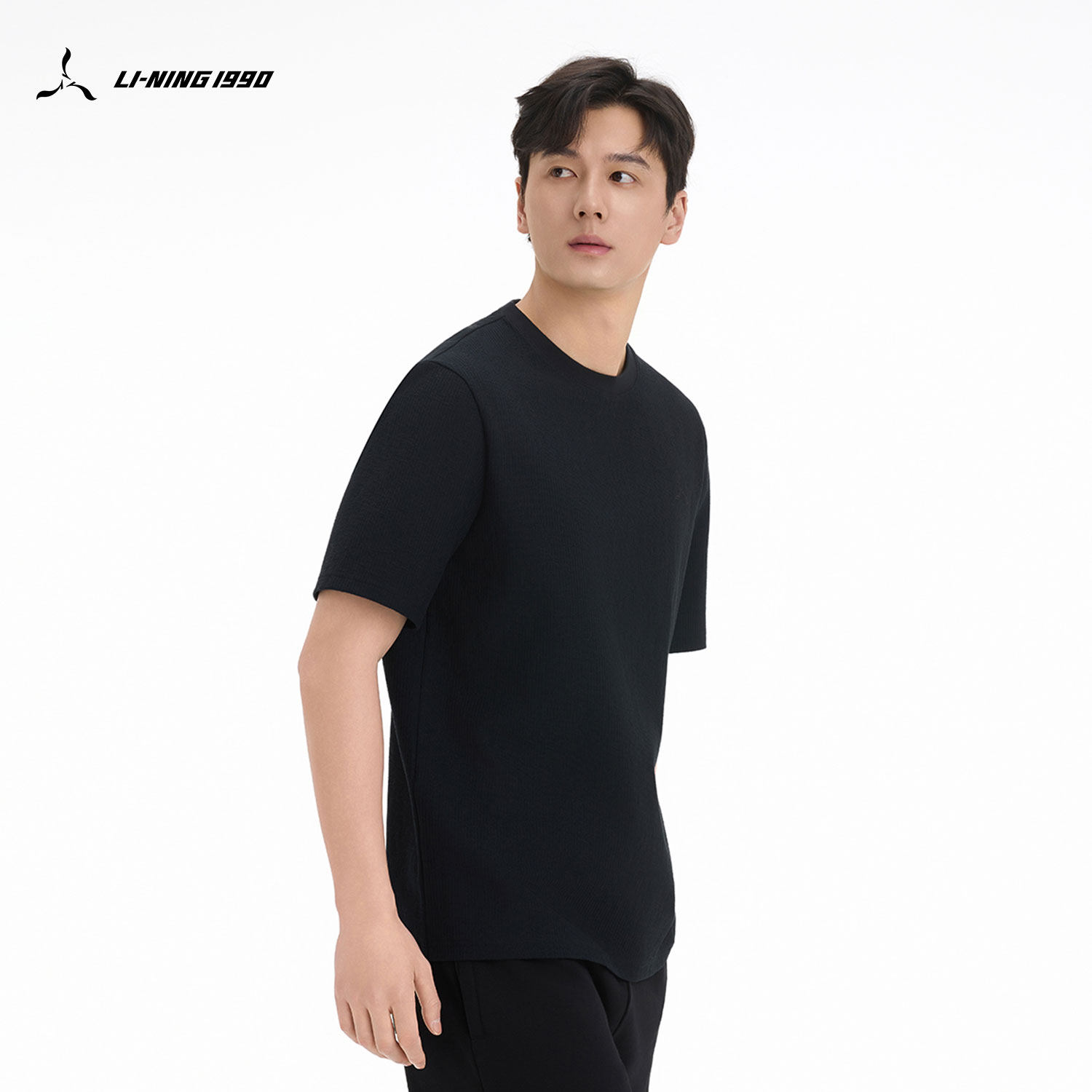 【棉】LI-NING1990 男士透气休闲运动短袖T恤 李宁1990经典系列,淘宝优惠券,粉丝福利购,淘宝优惠卷