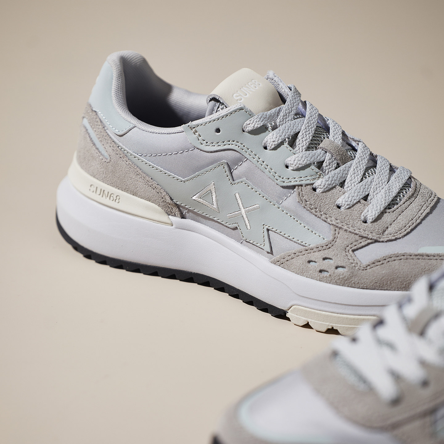 SUN68意大利时尚休闲男鞋小众复古透气运动老爹鞋2025春夏新品,淘宝优惠券,粉丝福利购,淘宝优惠卷