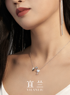 宜兰珠宝925银项链官方新中式高级时尚小众原创精致简约节日礼物