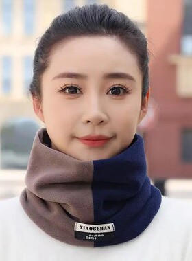 冬季加绒加厚防风骑行护颈围脖