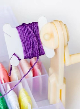 绣线绕线板半透明磨砂彩色十字绣线圈轴绕线板整理线卡片缠线板
