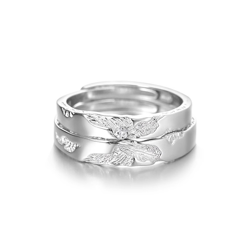 Fengliandieyi S999 sterling silver couple ring original design