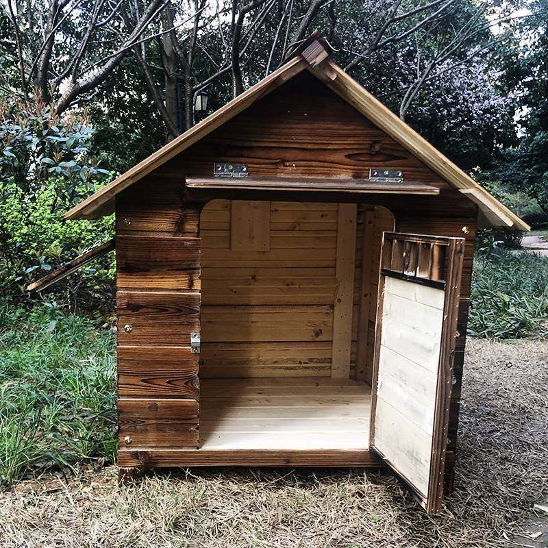 狗屋室外防水四季通用木制狗窝防雨宠物窝狗房子狗舍大型犬狗屋_虎窝淘