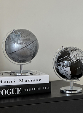 地球仪摆件轻奢高档客厅玄关办公室书房电视柜装饰摆件乔迁礼物