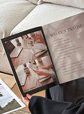 ins风高级感杂志摆件拍照道具装饰书英文书背景纸直播间场景布置