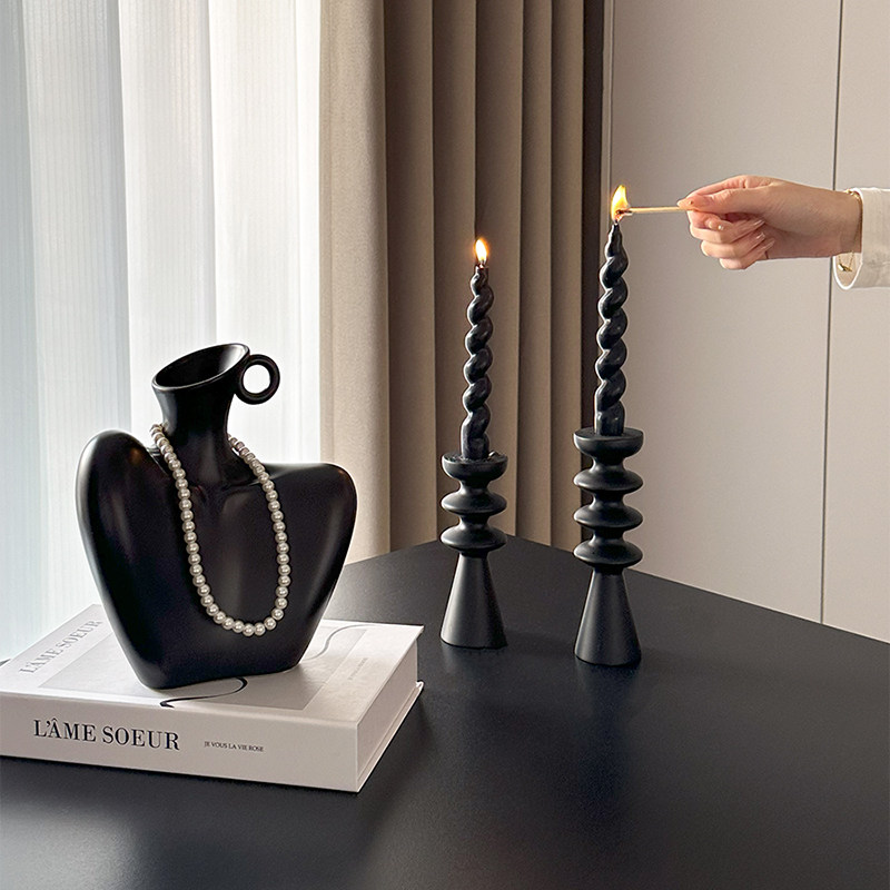 轻奢高档花瓶烛台蜡烛装饰画日历客厅电视柜酒柜玄关桌面摆件家居,淘宝优惠券,粉丝福利购,淘宝优惠卷