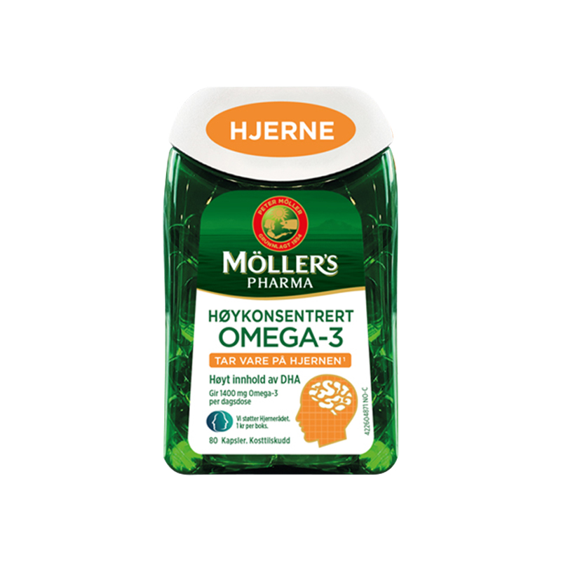 挪威Mollers深海鱼油软胶囊护脑增强鱼肝油omega3高中学生记忆 - 图3