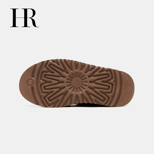 HR赫莲娜鞋子女鞋子2025年冬季新款雪地靴厚底毛绒牛皮保暖毛毛靴 - 图3