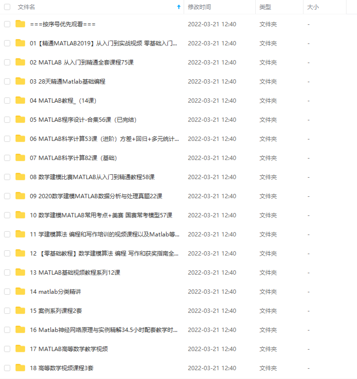 matlab精品教程大数据自学入门到精通 教学软件编程视频课程