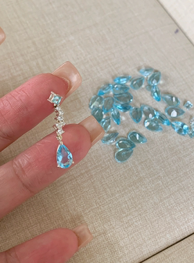 水滴吊坠项链女款轻奢小众锁骨链