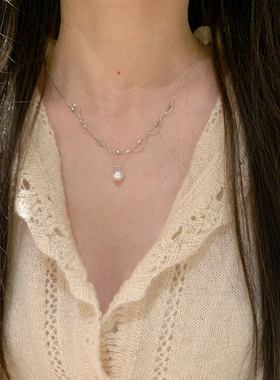 满天星仿珍珠项链女新款轻奢小众