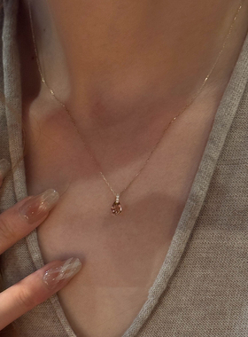 水滴项链女款2025新款精致锁骨链