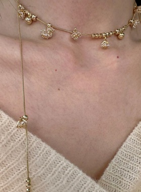 铃兰花项链女款2025新款轻奢小众