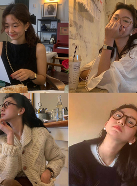 正圆仿珍珠耳钉2026新爆款耳环女