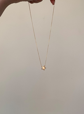 金色超闪星星项链女2026新款轻奢