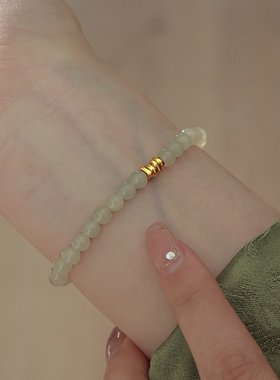 晴水仿和田玉手链女款新中式手串