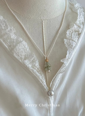 许愿树圣诞项链女款2025新款轻奢