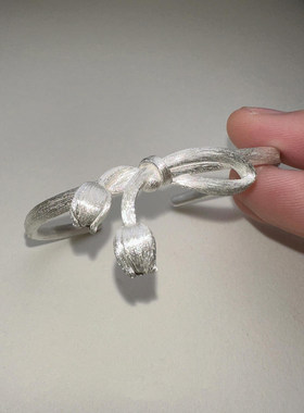 不规则独特郁金香手镯女2026新款