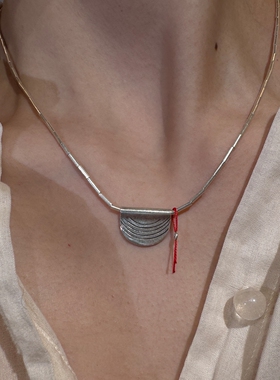 叠纹吊坠项链女款2026新款锁骨链