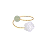 Rose flower ring for women, niche design, light luxury and high-end feel