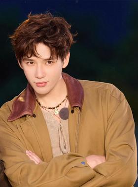 王安宇同款仿虎眼石串珠项链女款