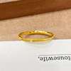 Recommended gifts for girlfriends and wives on birthdays and festivals, Chinese pure gold ring, female cat eye fixed mouth, new style